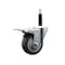 Service Caster 3.5'' Thermoplastic Rubber Swivel 3/4'' Expanding Stem Caster Total Lock Brake SCC-EXTTL20S3514-TPRB-34 - alternate 1